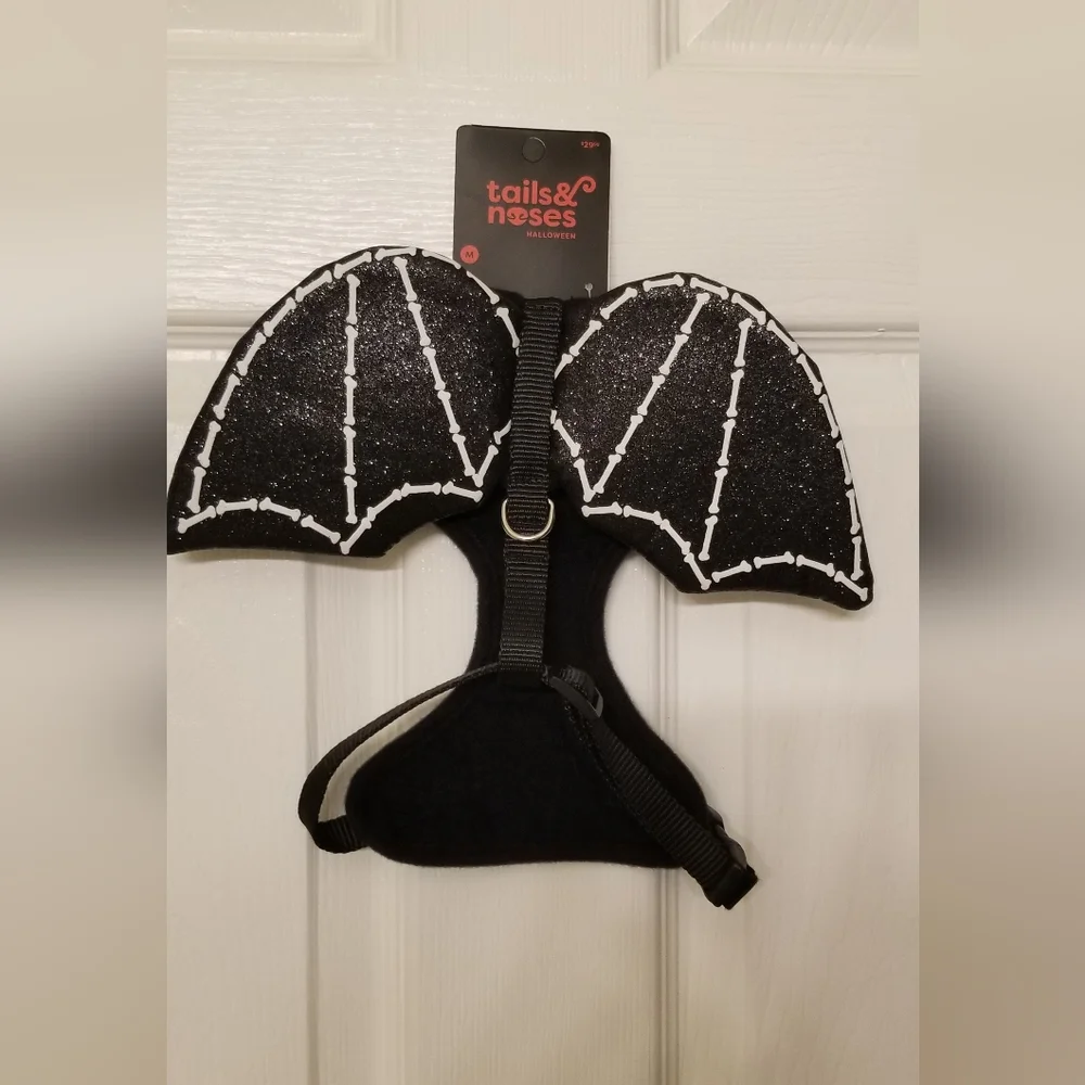 Bone Bat Wings Dog Harness